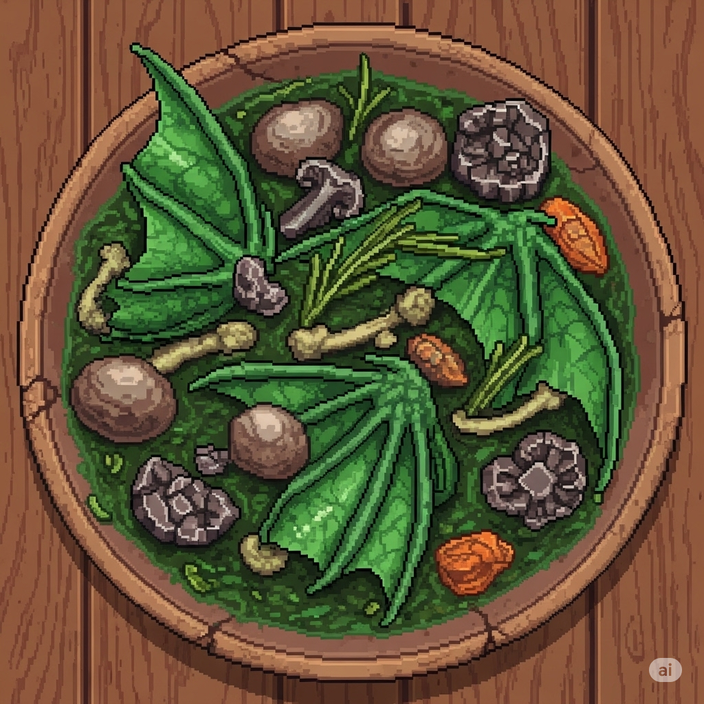 コカトリスの翼の石化煮