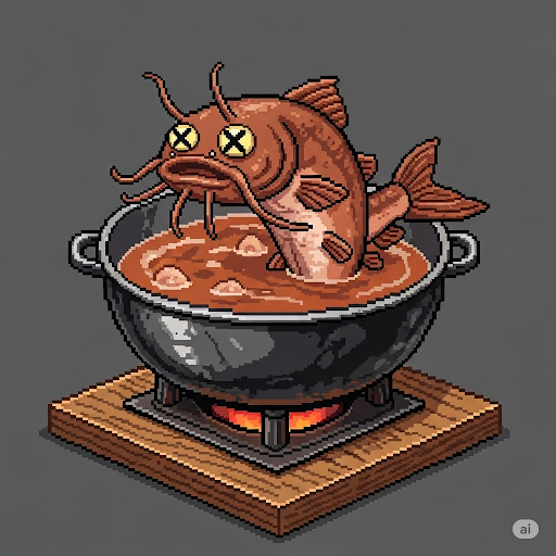 地震オオナマズの泥鍋